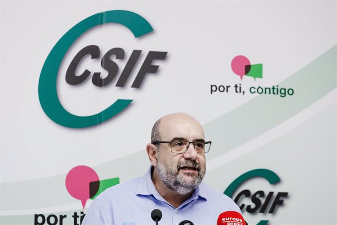 Archivo - El presidente de la Central Sindical Independiente y de Funcionarios (CSIF), Miguel Borra