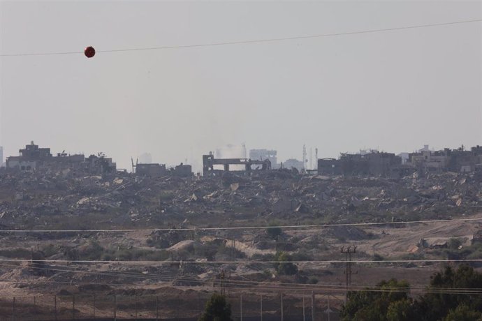 Edificios derruidos en el marco de la ofensiva israelí contra la Franja de Gaza