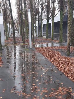 Archivo - Lluvia en Barakaldo, en Bizkaia