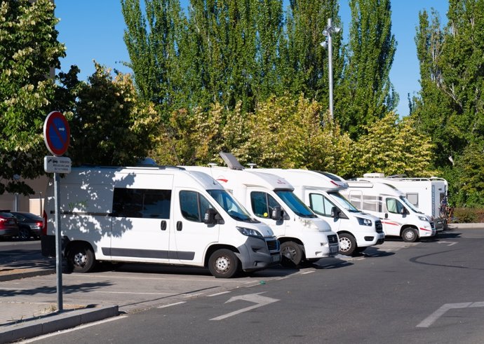 Parking de autocaravanas.