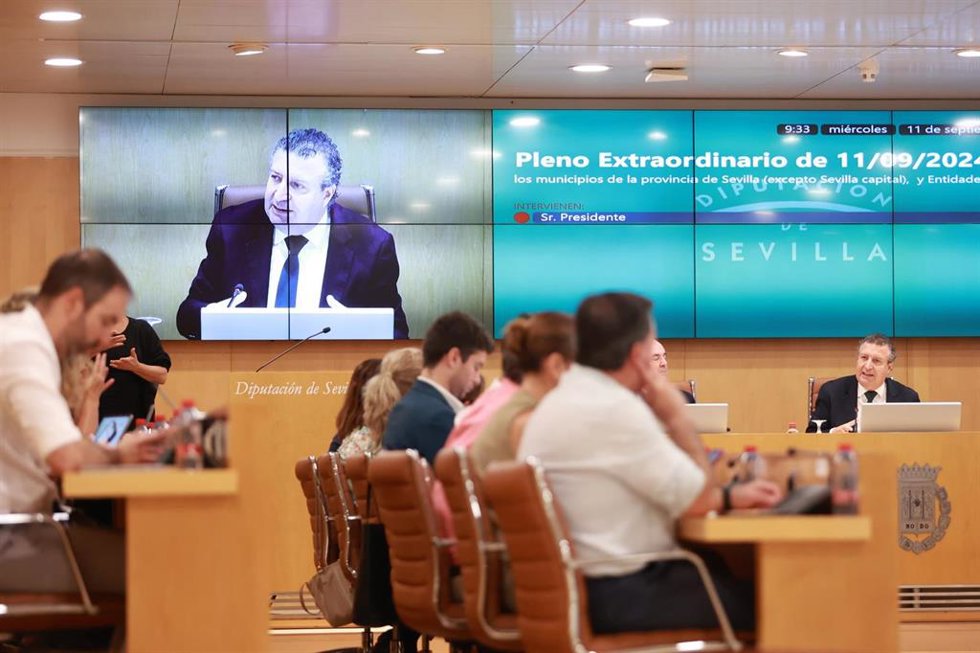 Pleno de este miércoles en la Diputación de Sevilla