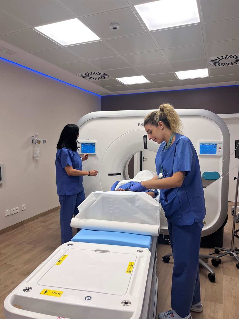 Imagen del nuevo TC del Hospital Vithas Xanit Internacional.
