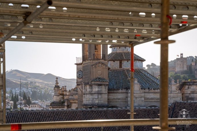 Vista de la parte superior de la Catedral de Granada