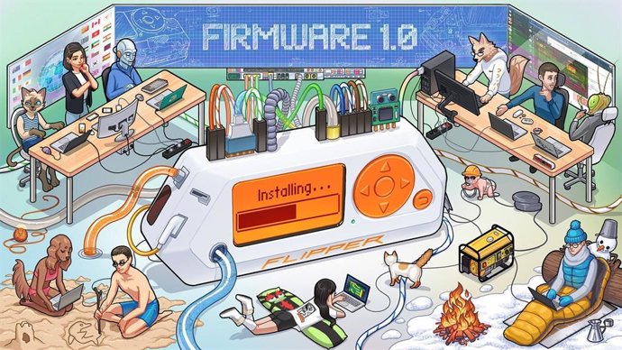 Latam.-Flipper Zero actualiza su 'firmware' a la versión 1.0, que agrega compatibilidad con la carga dinámica de aplicaciones
