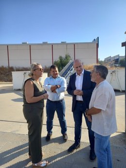 Visita al punto de acopio de residuos de la construcción.