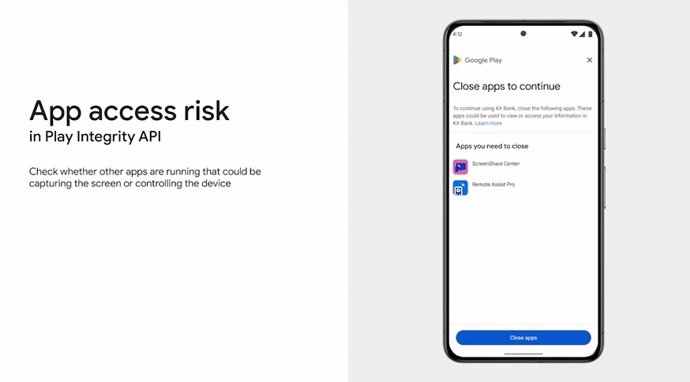 Presentación de la característica de seguridad riesgo de acceso de 'apps