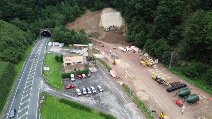 Obras de duplicación del túnel de Belate