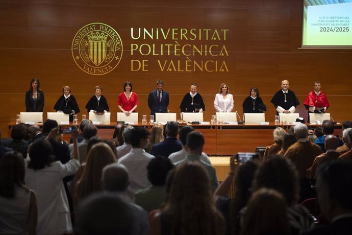 Acto de Apertura del Curso Académico 2024/2025 de las Universidades Valencianas, en la Universitat Politècnica de València (UPV)