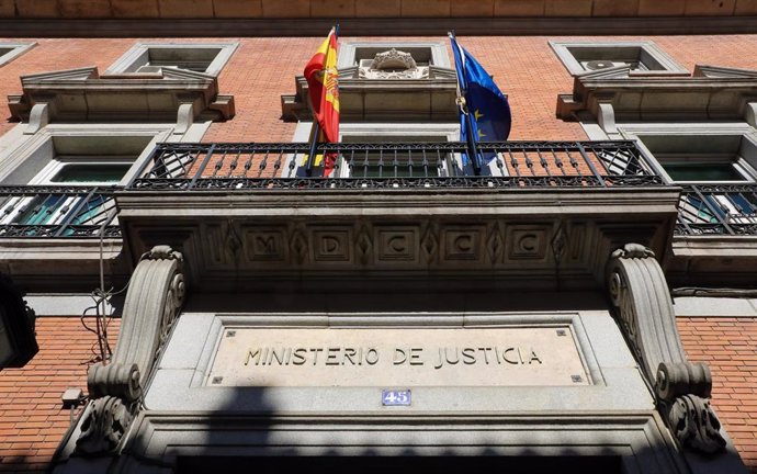 Archivo - Edificio de la sede del Ministerio de Justicia, en Madrid (España).