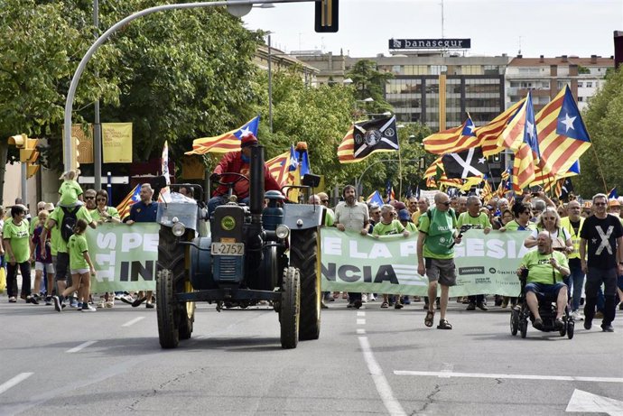 Manifestación en Lleida