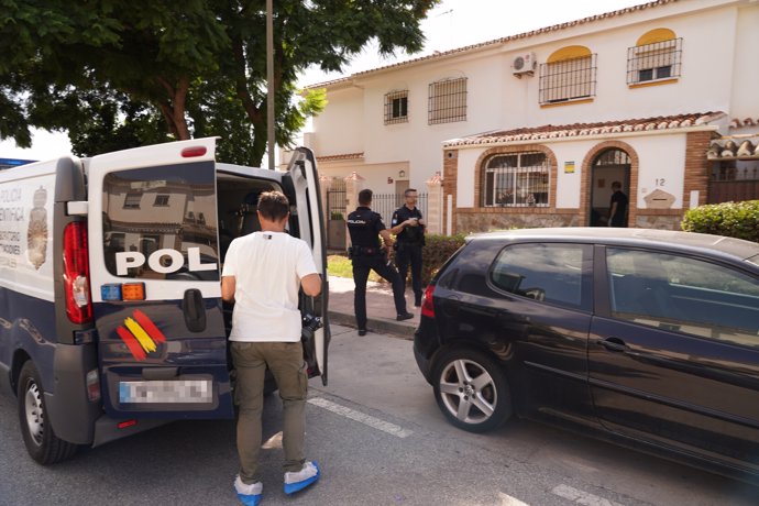 Vivienda de Málaga capital en la que se ha producido la presunta agresión de un hijo a un padre con arma blanca. A 11 de septiembre de 2024, en Málaga (Andalucía, España).