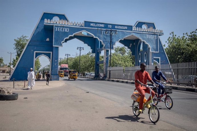 Archivo - Vista de la entrada a Maiduguri, la capital del estado de Borno, en el noreste de Nigeria (archivo)