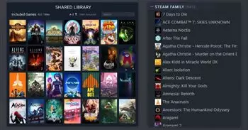 Ya disponible Steam Families, que permite compartir juegos adquiridos entre 6 usuarios de la misma familia