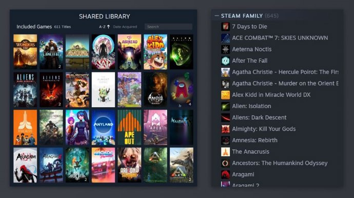 Latam.-Portaltic.-Ya disponible Steam Families, que permite compartir juegos adquiridos entre 6 usuarios de la misma familia
