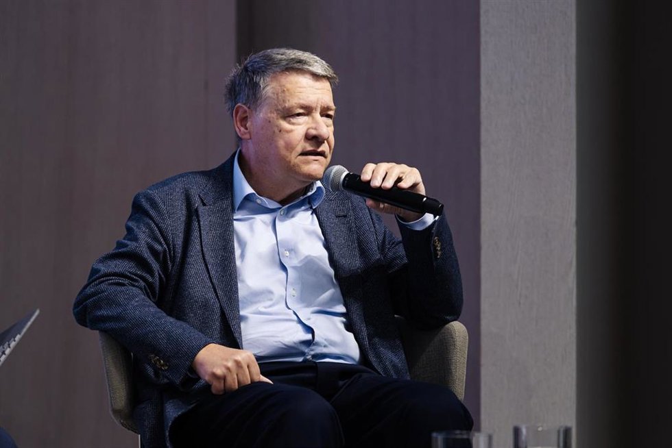 Archivo - El economista, exministro de Administraciones Públicas y expresidente de Red Eléctrica, Jordi Sevilla, durante un coloquio en un encuentro informativo de Europa Press, en el Campus de ACCIONA, a 21 de mayo de 2024, en Madrid (España). El encue