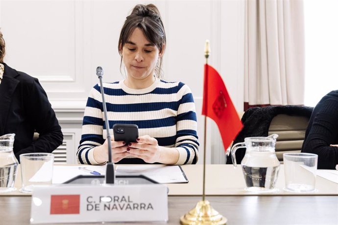 Archivo - La vicepresidenta tercera y consejera de Vivienda, Juventud y Políticas Migratorias del Gobierno de Navarra, Begoña Alfaro.  