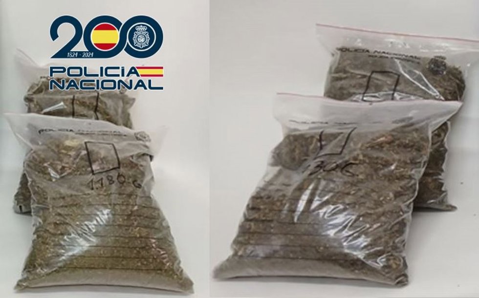 Marihuana incautada.