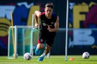 Gavi se entrena con el Barça con normalidad