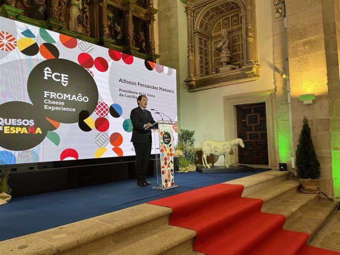 El presidente de la Diputación de Zamora, Alfonso Fernández Mañueco, en su discurso durante la inauguración de Fromago