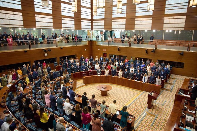 Hemiciclo durante la primera sesión del Debate del Estado de la Región en la Asamblea de Madrid, a 12 de septiembre de 2024, en Madrid (España). 