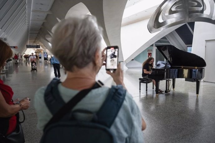 Piano instalado en el Museu de les Ciències de València