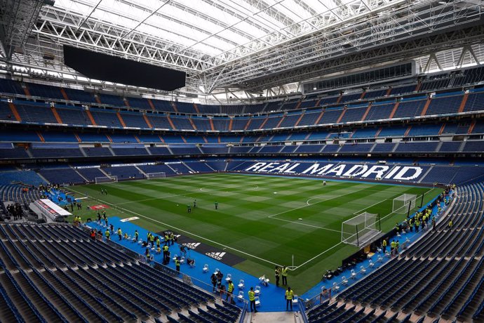 Archivo - General view of the Santiago Bernabeu stadium before the first football match of LaLiga EA Sports on September 01, 2023, in Las Rozas, Madrid, Spain.