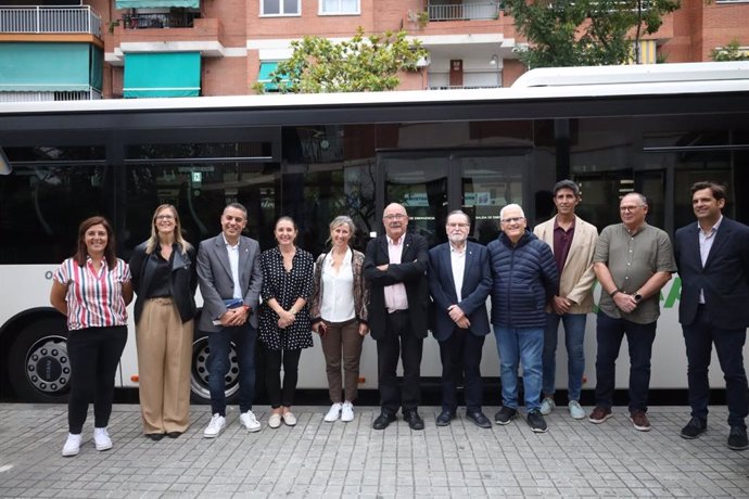 El secretario de Movilidad e Infraestructuras, Manel Nadal, en la presentación del nuevo bus exprés entre Barcelona y Parets del Vallès