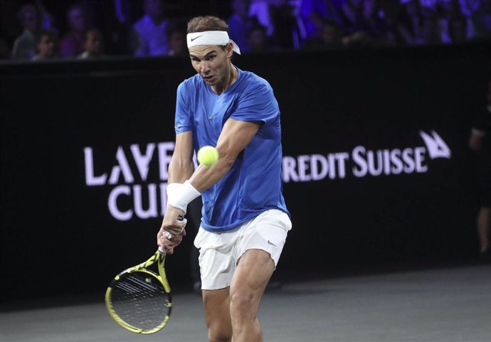 Archivo - Rafael Nadal Team Europe during the Laver Cup 2019, Europe team against World team, ATP tennis match on September 21, 2019 at Palexpo in Geneva, Switzerland - Photo Laurent Lairys / DPPI