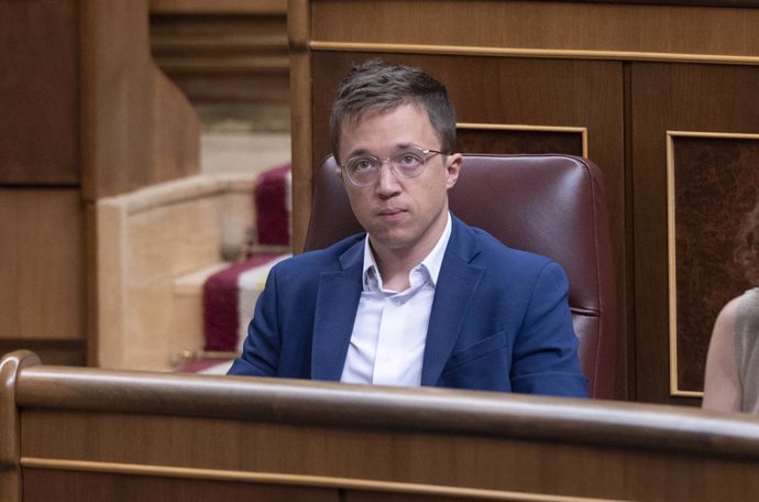 El diputado de Sumar, Iñigo Errejón, durante una sesión de control al Gobierno, en el Congreso de los Diputados, a 11 de septiembre de 2024, en Madrid (España).