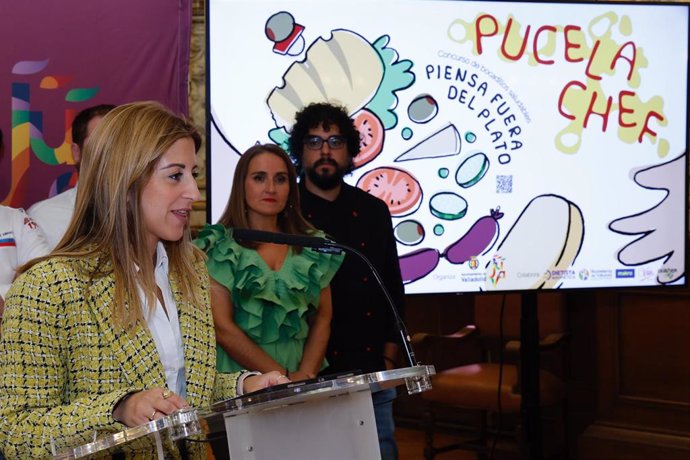 La concejala especial de Juventud, Carolina del Bosque, en la presentación de 'Pucela Chef'