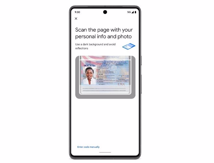 Digitalización del pasaporte en Google Wallet