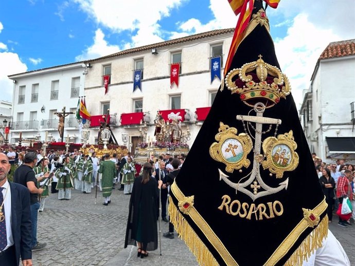 Banderín de la Banda de Cornetas y Tambores Rosario de Cádiz.