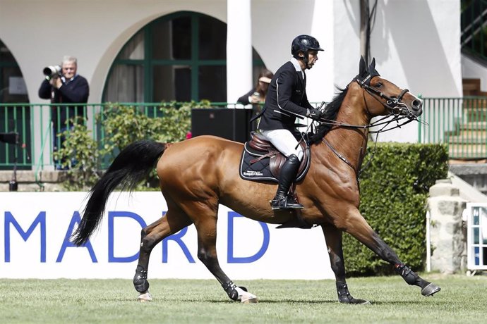 Archivo - Eduardo Álvarez Aznar durante la prueba de Madrid del Longines Global Champions Tour 2024