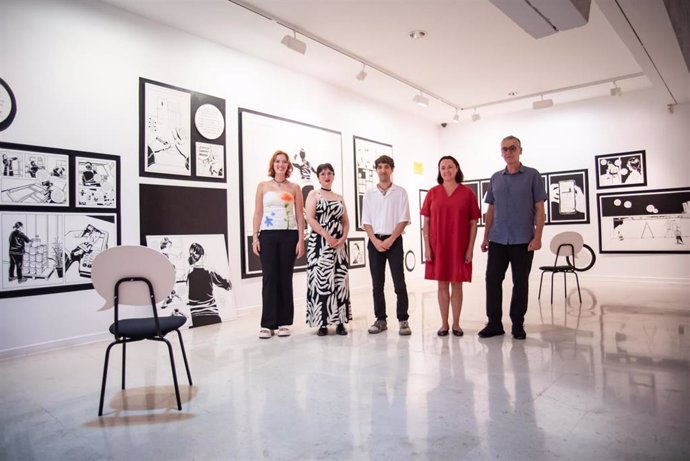 Manuel Rosado junto a Fran Baena, Louise K. Houtman, Margarita Soucase y Rosa Medina