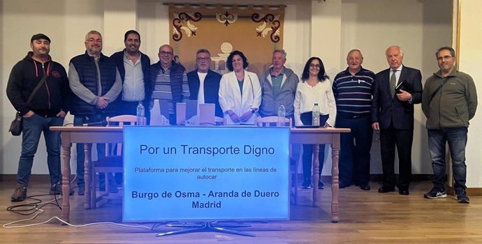 Reunión de 'Por un transporte digno' en Segovia