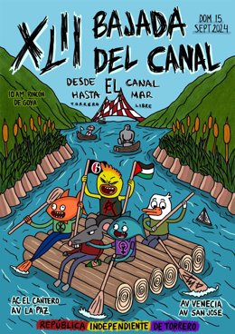 Cartel de la 42º Bajada del Canal