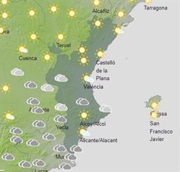 Predicción del tiempo de Aemet