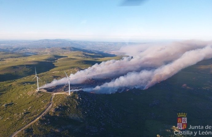 Incendio forestal de La Tejera (Zamora)