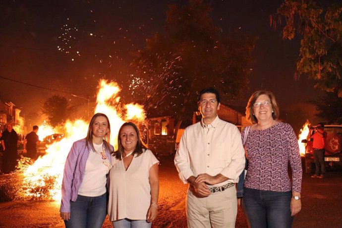 El vicepresidente segundo, José Manuel Caballero, en las Fiestas del Cristo de la Misericordia de Castellar de Santiago.