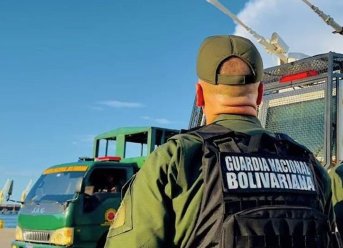 Efectivos de la Guardia Nacional Bolivariana (GNB) de Venezuela