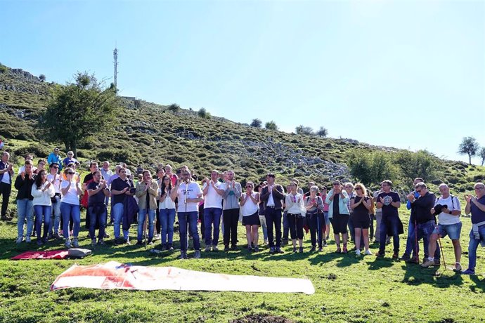 Acto del PSOE en el Pozo Funeres.