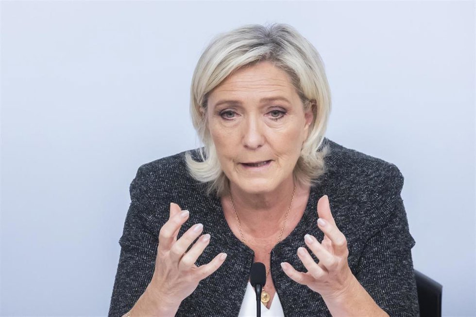 La líder del partido Agrupación Nacional, Marine Le Pen