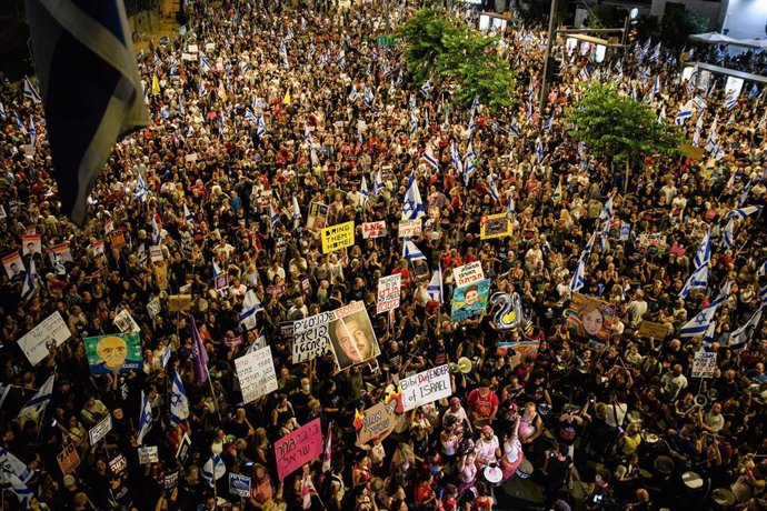 Archivo - Manifestación para exigir la liberación de los rehenes en Tel Aviv