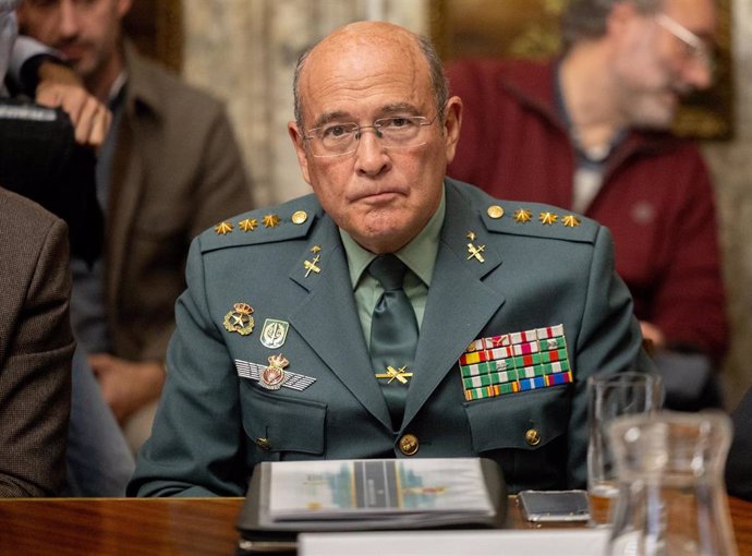 Archivo - El coronel jefe de la Comandancia de Madrid de la Guardia Civil, Diego Pérez de los Cobos, durante una Junta Local de Seguridad de la ciudad de Madrid