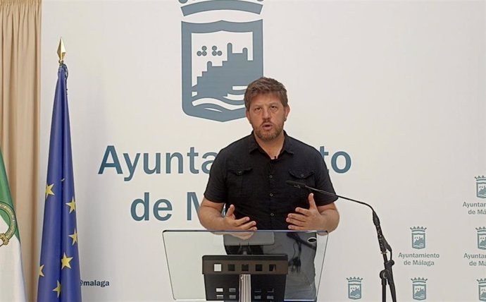 Archivo - El portavoz adjunto de Con Málaga, Nicolás Sguiglia, en una imagen de archivo