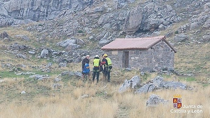 Imagen del rescate en Posada de Valdeón (León)