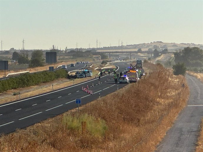 Accidente de tráfico ocurrido en la A-43 en Torralba de Calatrava