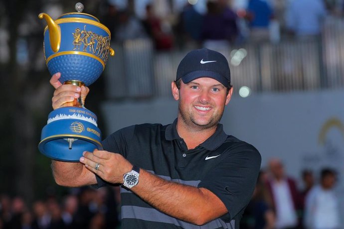 Archivo - El golfista estadounidense Patrick Reed celebra un triunfo