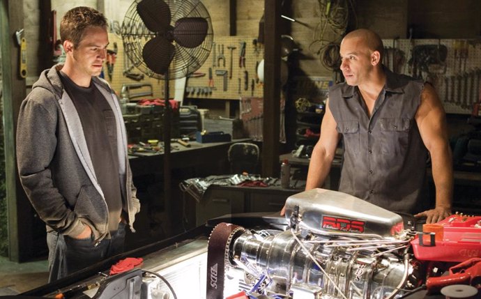 Paul Walker y Vin Diesel en Fast and Furious