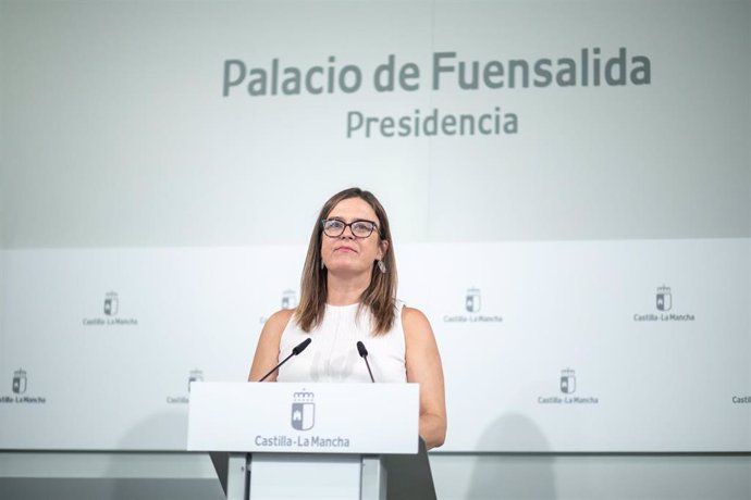 La portavoz del Gobierno de C-LM, Esther Padilla, en una foto de archivo